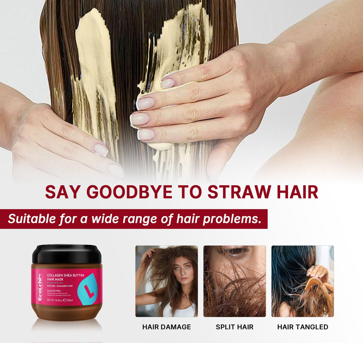ECOLCHIPRO ingredients label close-up emphasizing natural, paraben-free benefit