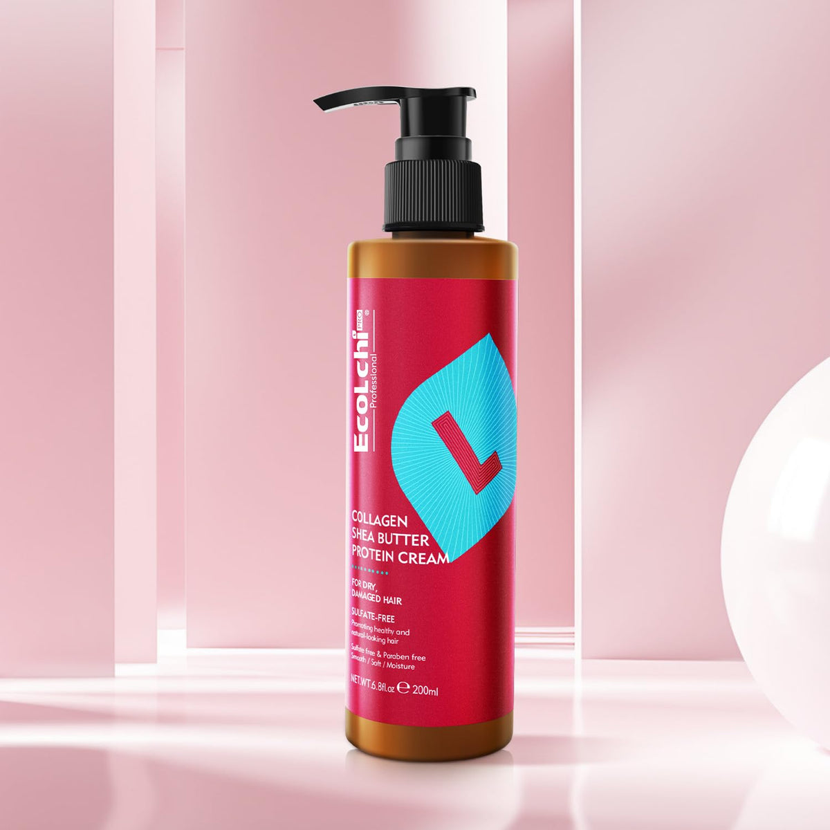 ECOLCHIPRO jar styled on bathroom shelf conveying daily routine convenience and polish