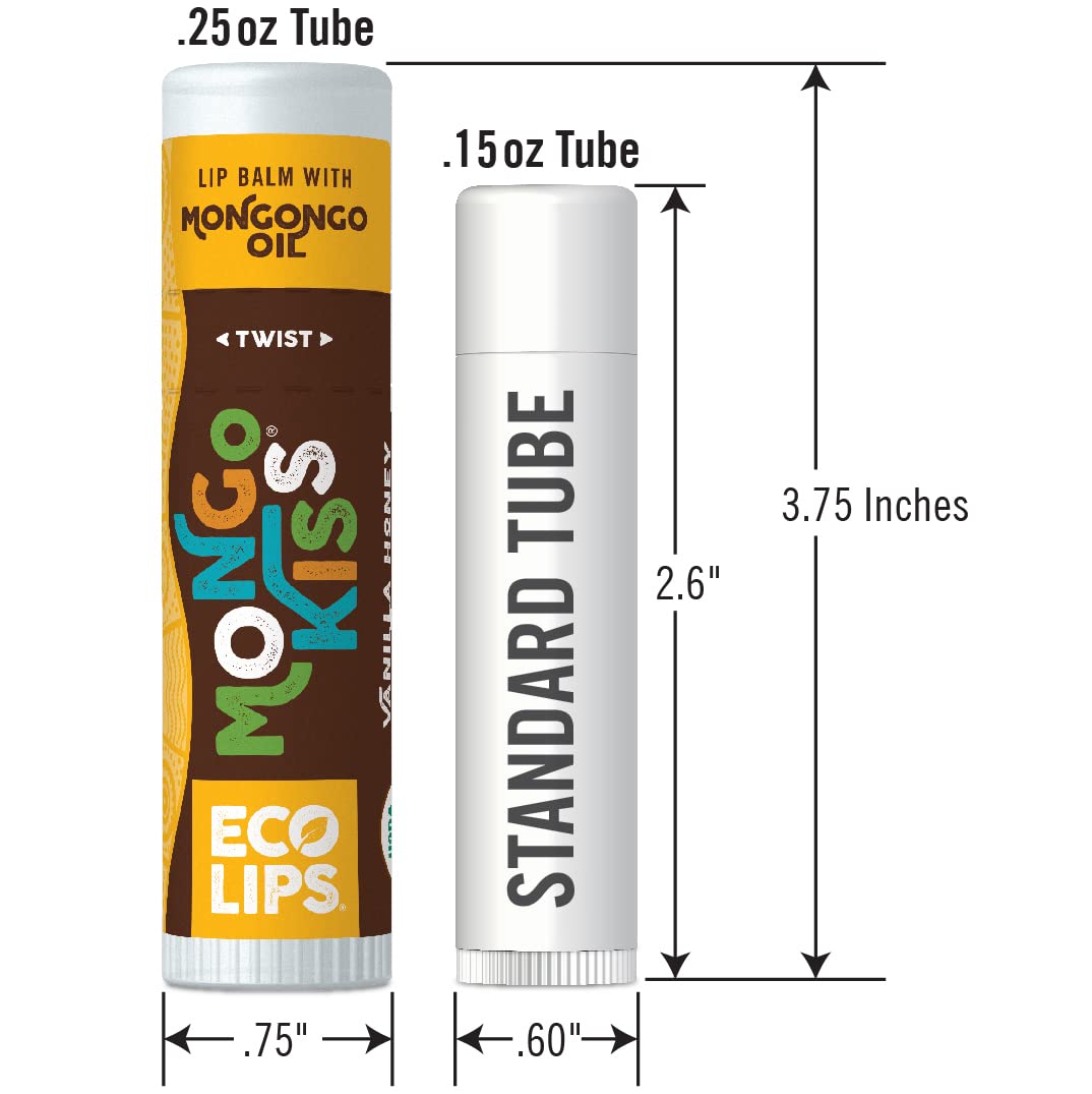 Eco Lips made in USA batch label emphasizing domestic production quality benefit