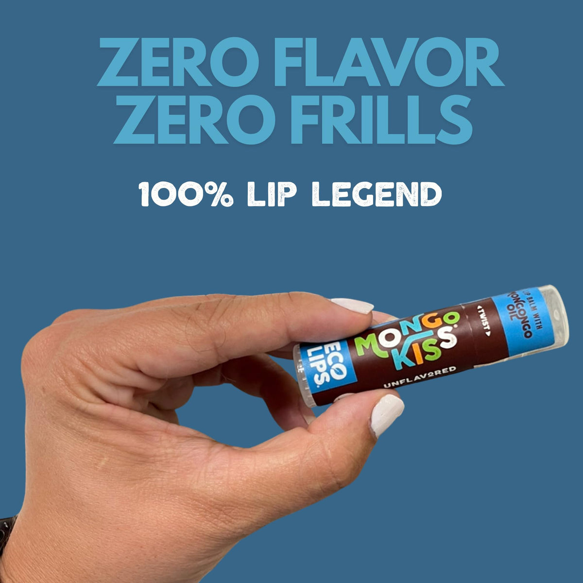 Eco Lips open tube close-up showing smooth balm texture and moisturizing benefit
