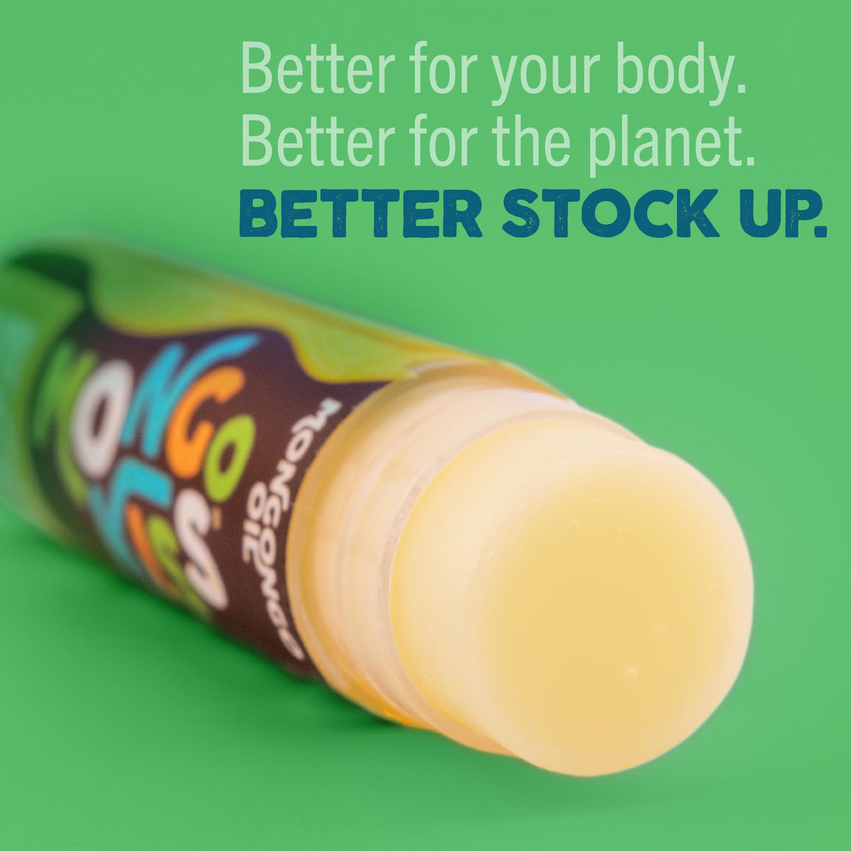 Eco Lips tube recycled-material label showing eco-friendly packaging