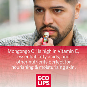 Eco Lips tube close-up showing balm texture for smooth moisturizing