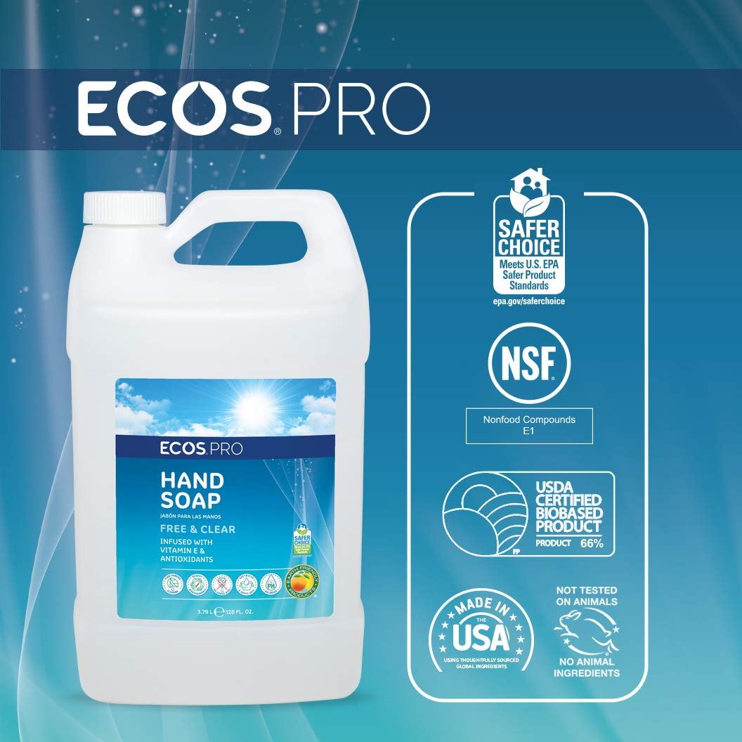 ECOS PRO clear soap texture close-up highlighting gentle lathering action