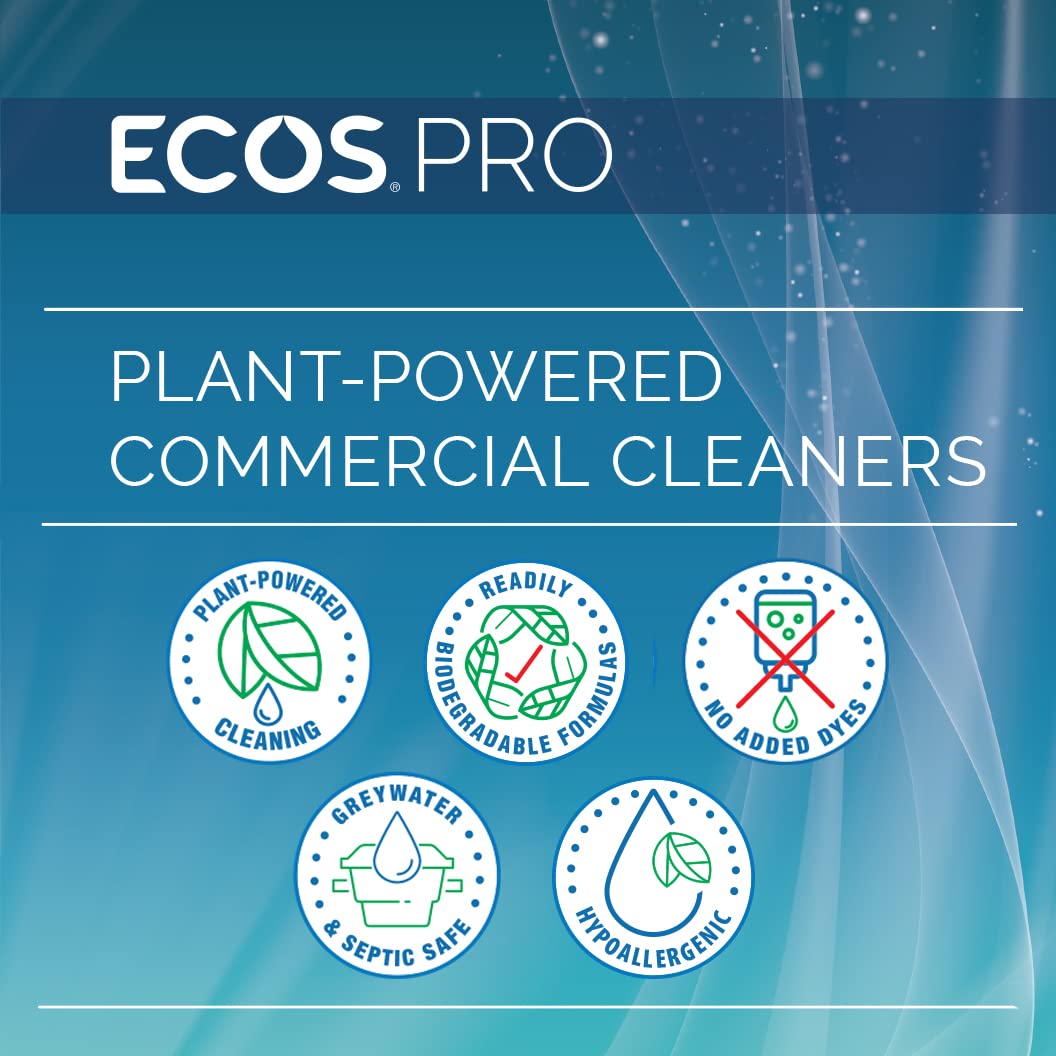 ECOS PRO next to a kitchen sink demonstrating commercial-grade, gentle cleaning
