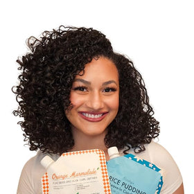 Ecoslay Orange Marmalade gel texture close-up showing smooth hold and glossy curl definition