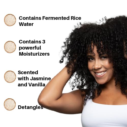 Ecoslay creamy leave-in texture on pump emphasizing slip for easier detangling