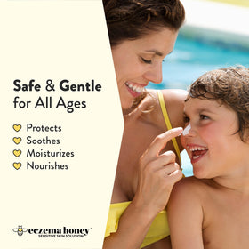 ECZEMA HONEY applied on arm showing smooth finish and barrier support