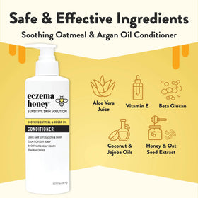 ECZEMA HONEY conditioner texture close-up highlighting creamy moisture