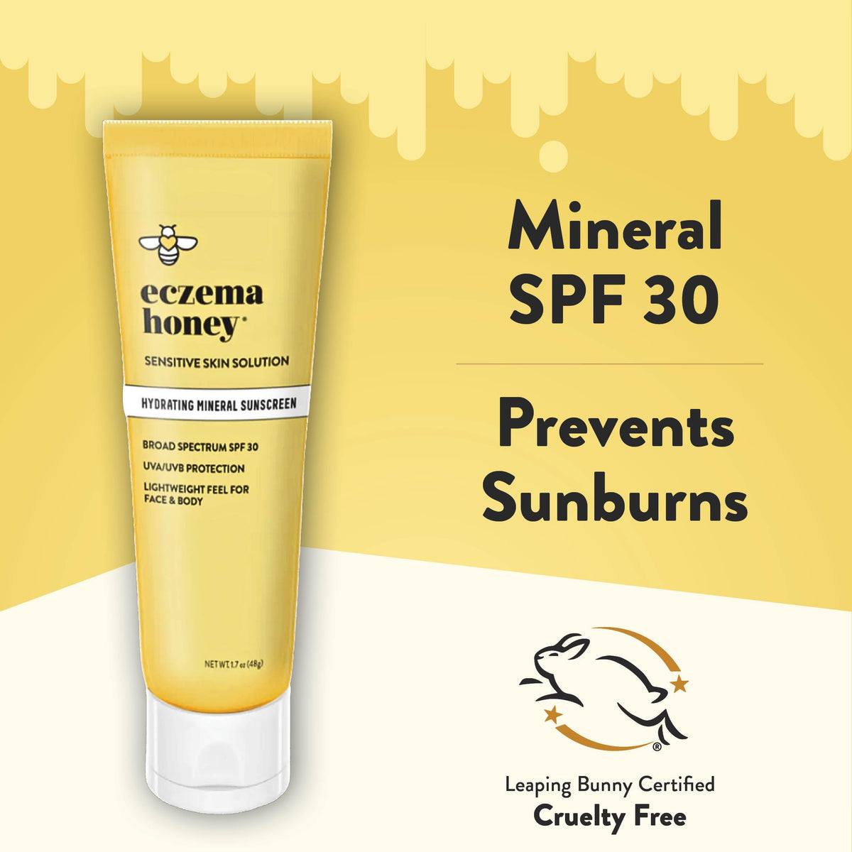 ECZEMA HONEY spirulina and botanicals arranged to show nourishing ingredients