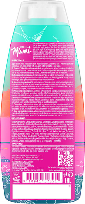 Ed Hardy Made In Miami creamy lotion texture close-up showing smooth spreadability