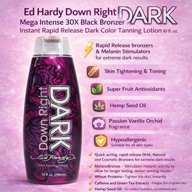 ED HARDY texture close-up of lotion consistency for smooth, even application