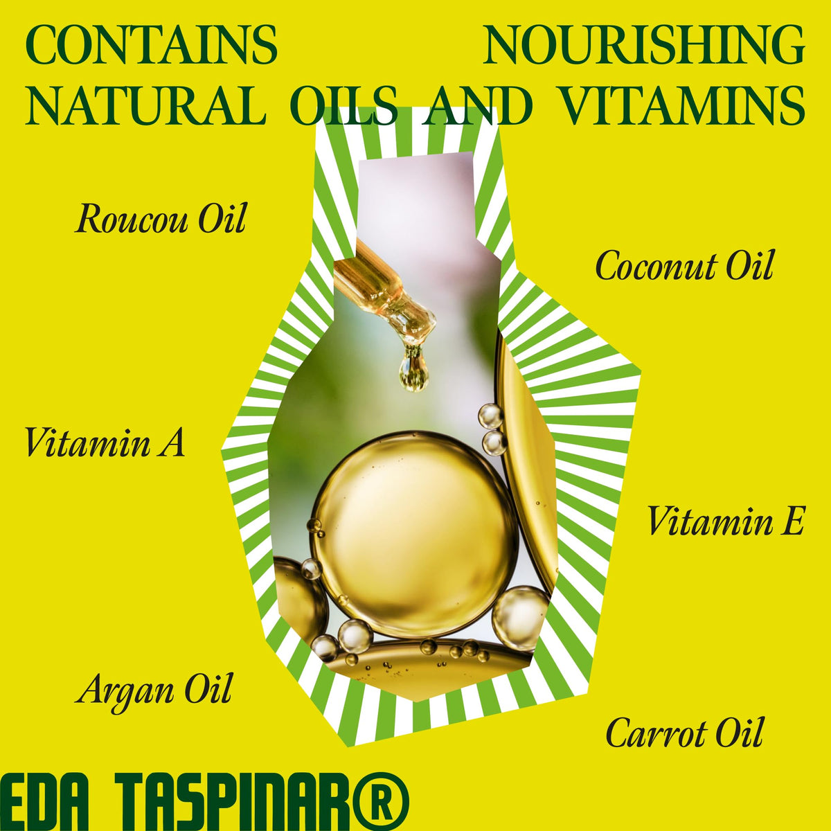 Eda Taşpınar applying oil to arm demonstrating even coverage and hydration