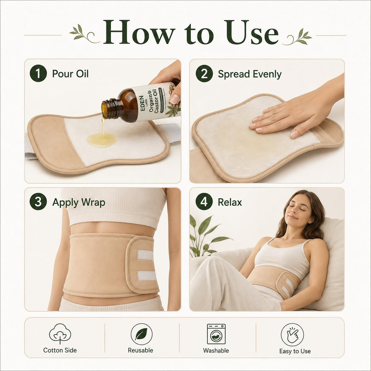 Eden Labs wash-and-storage display demonstrating simple care and preservation
