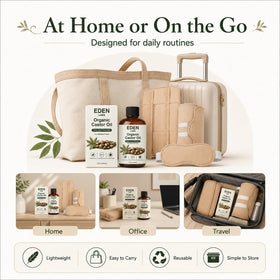 Eden Labs wraps stacked to compare sizes and show versatile kit pieces