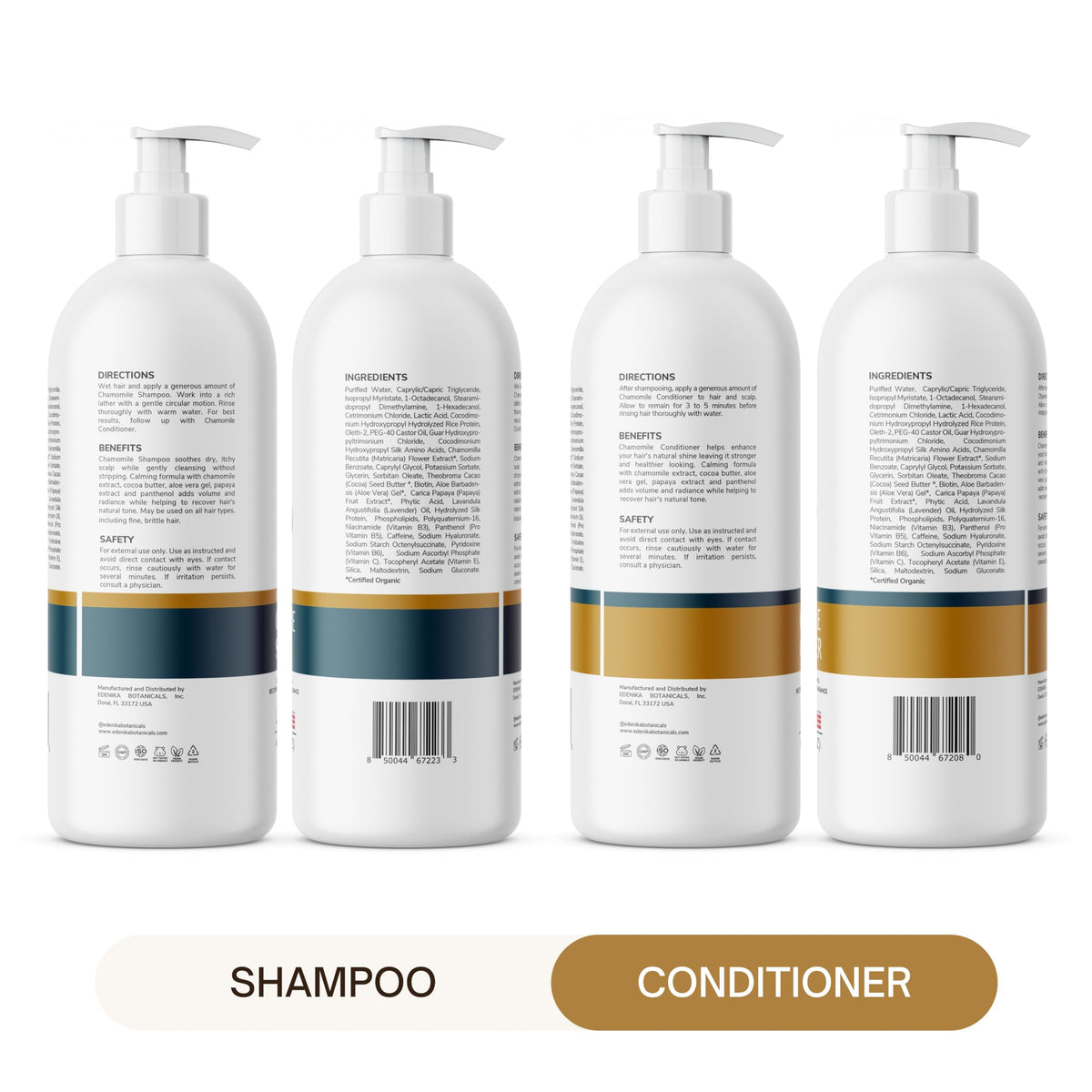 Edenika Botanicals before and after hair softness and shine improvement