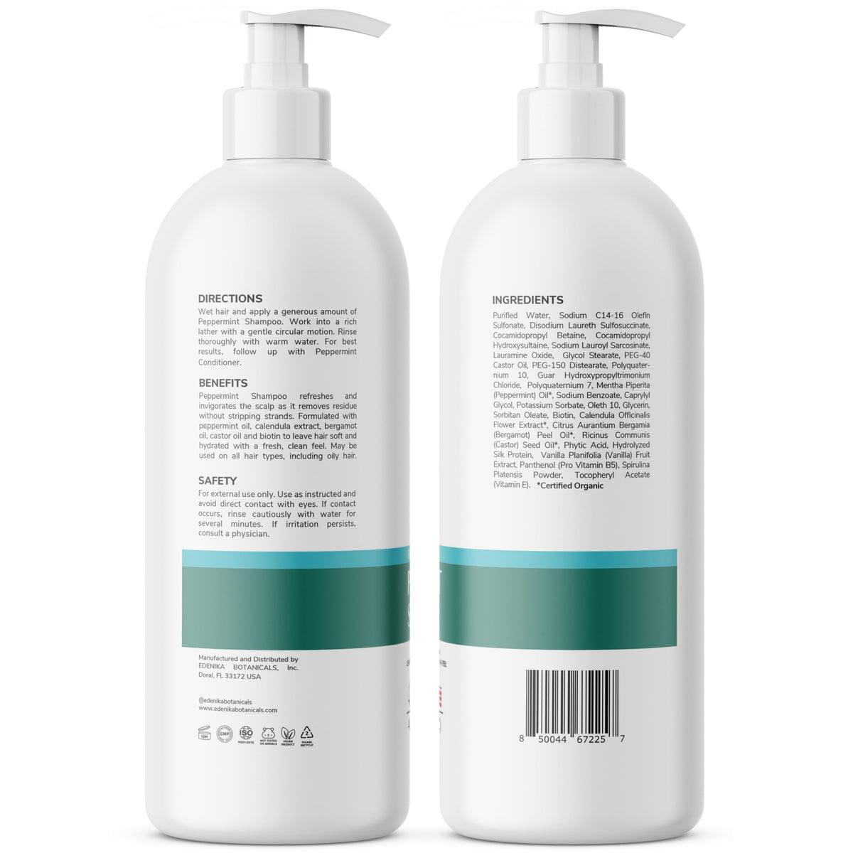 EDENIKA BOTANICALS bottle in bathroom scene showing everyday styling benefit