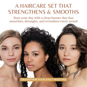 Edenika Botanicals conditioner creamy texture on fingers for smooth detangling benefit