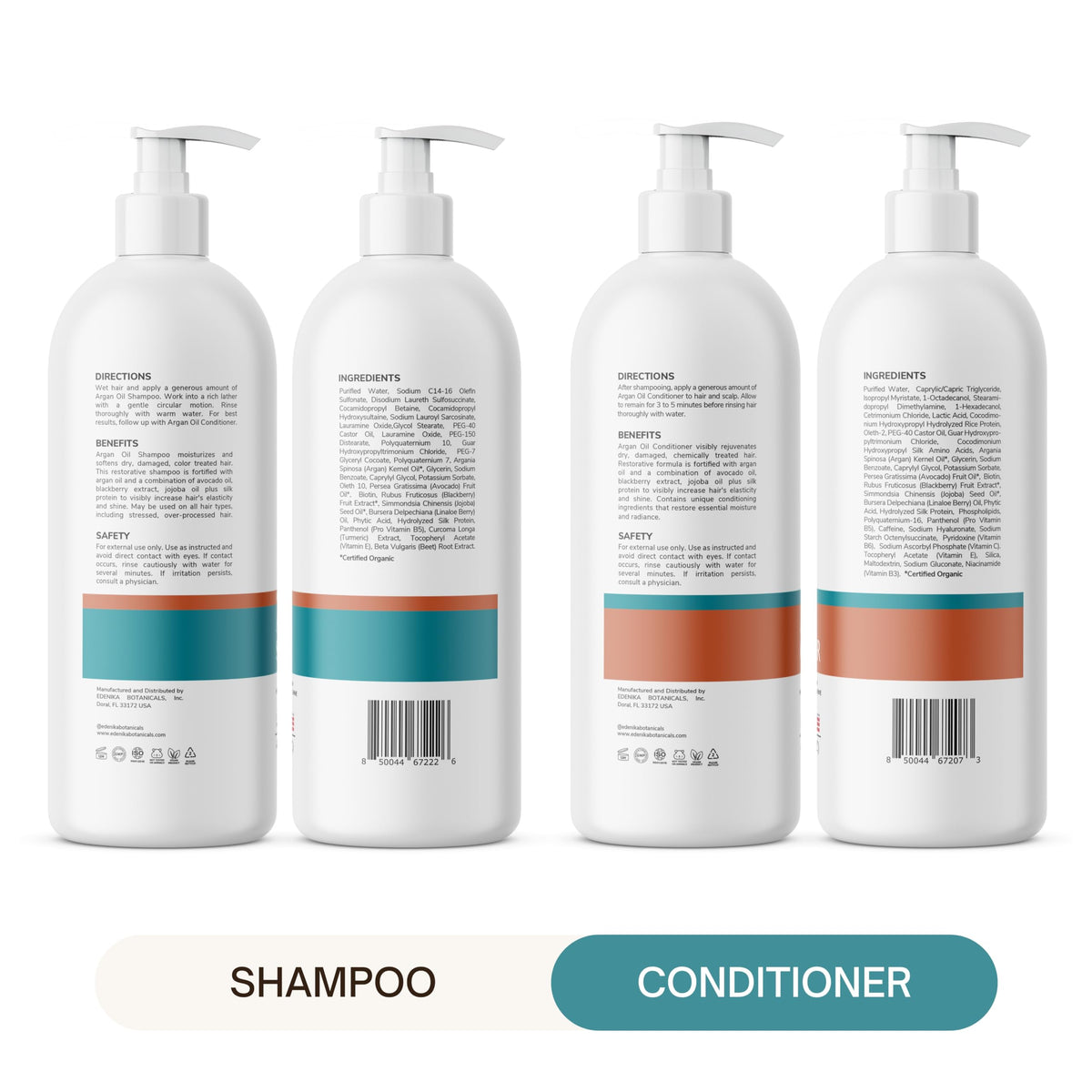 EDENIKA BOTANICALS set styled in bathroom to show everyday use