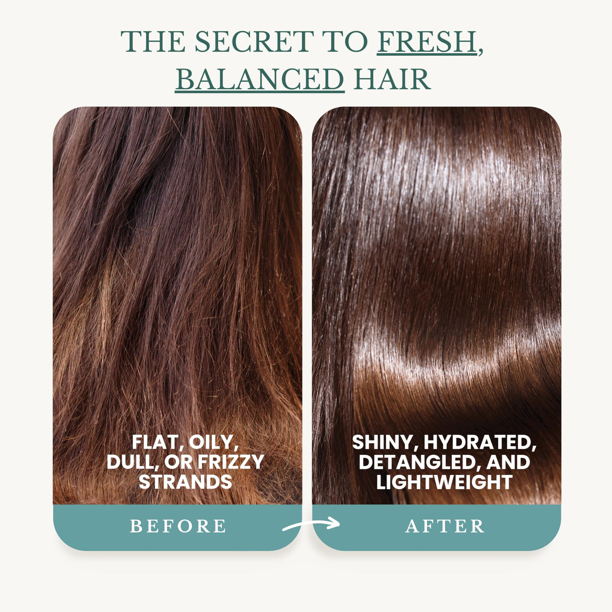 EDENIKA BOTANICALS conditioner cream close-up showing smoothing effect