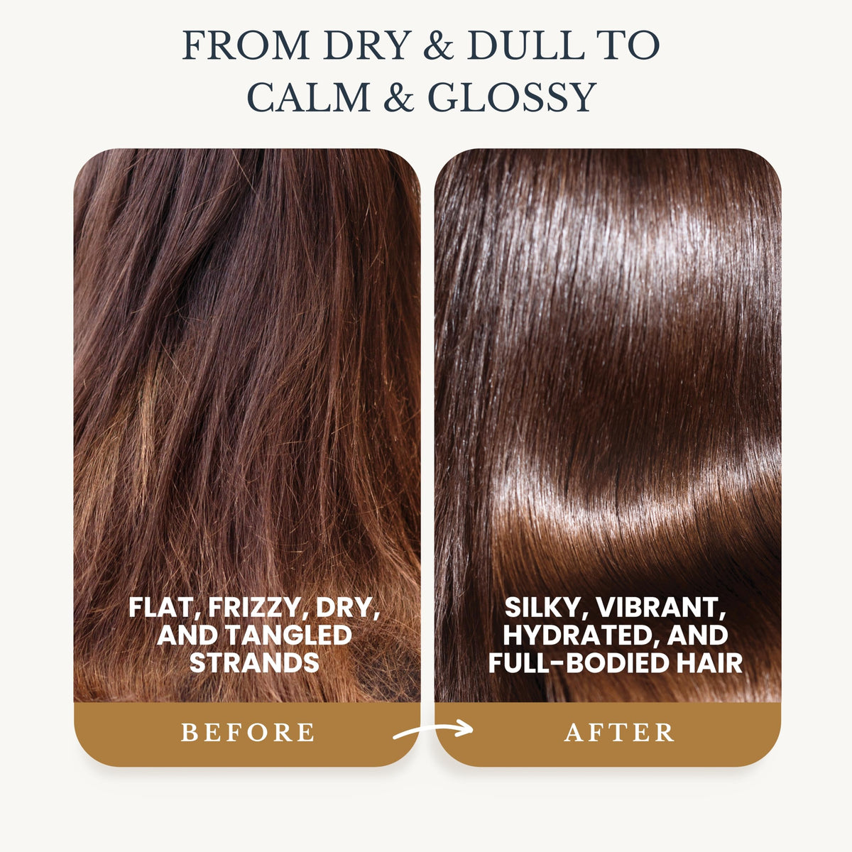 Edenika Botanicals conditioner pouring to show smooth detangling benefit