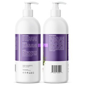 Edenika Botanicals 16 fl oz bottle next to common items for scale