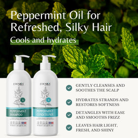 EDENIKA BOTANICALS shampoo pouring texture illustrating gentle cleanse