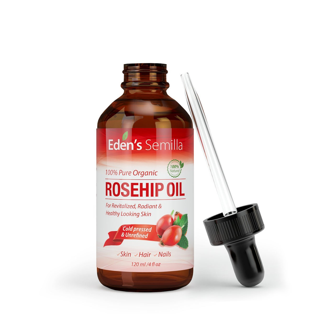 Eden's Semilla applied on hand demonstrating quick absorption and non-greasy feel