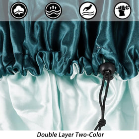 Edoneery satin close-up texture highlighting smooth fabric that reduces hair friction