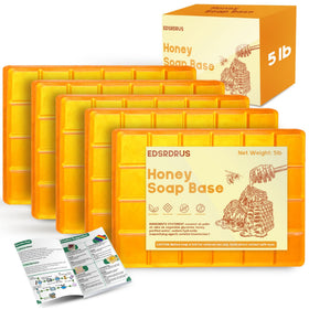 EDSRDRUS front packaging showing 5lb honey glycerin block and benefits