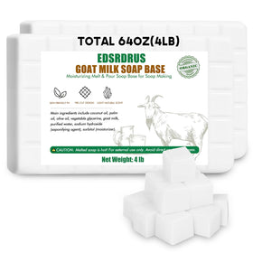 EDSRDRUS front packaging showing 4lb soap base and clear cube divisions for easy use