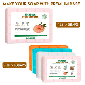 EDSRDRUS melted soap base texture in bowl demonstrating smooth pourability and blendability