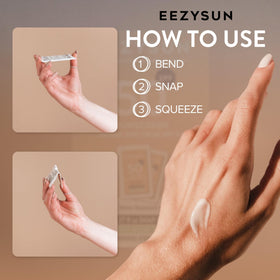 EEZYSUN size comparison with pocket shows travel-friendly convenience