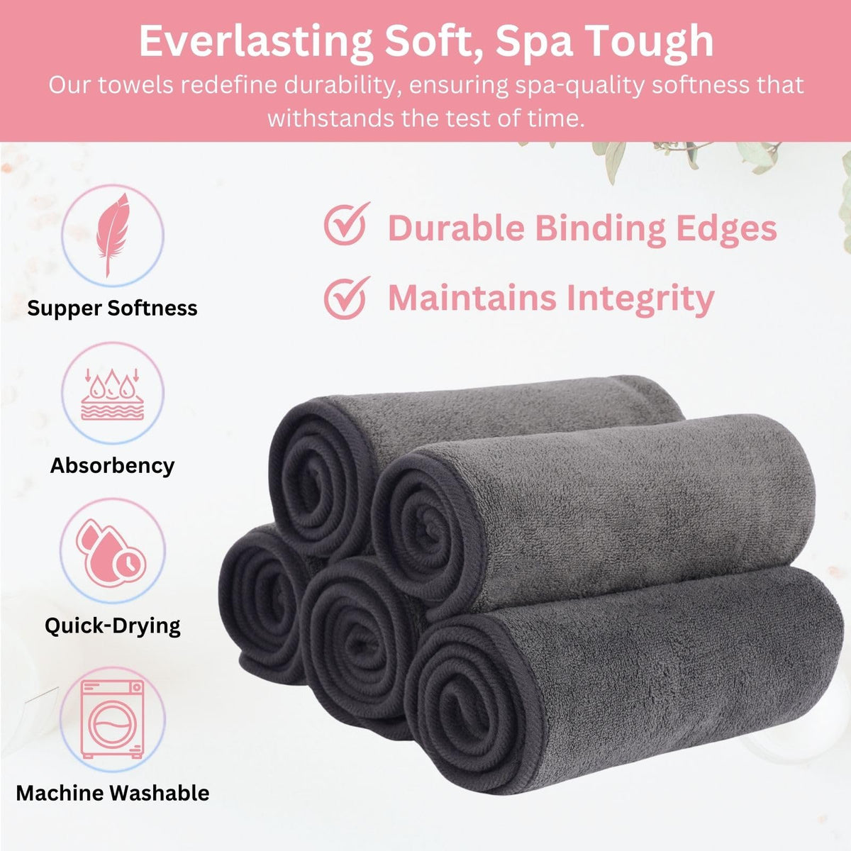 Efforest towel in use during facial massage, secure fit and relaxation