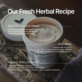 Egattoc walnut shell powder detail highlighting physical exfoliation