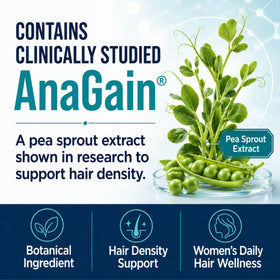 Eggagen capsules on spoon showing concentrated daily dose and convenience