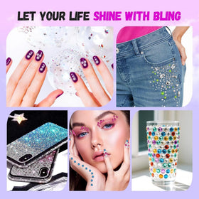 EGKamh gems used on nail art highlighting intricate embellishment