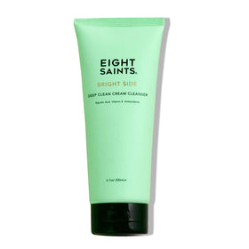 Eight Saints front packaging showing cleanser tube and benefits