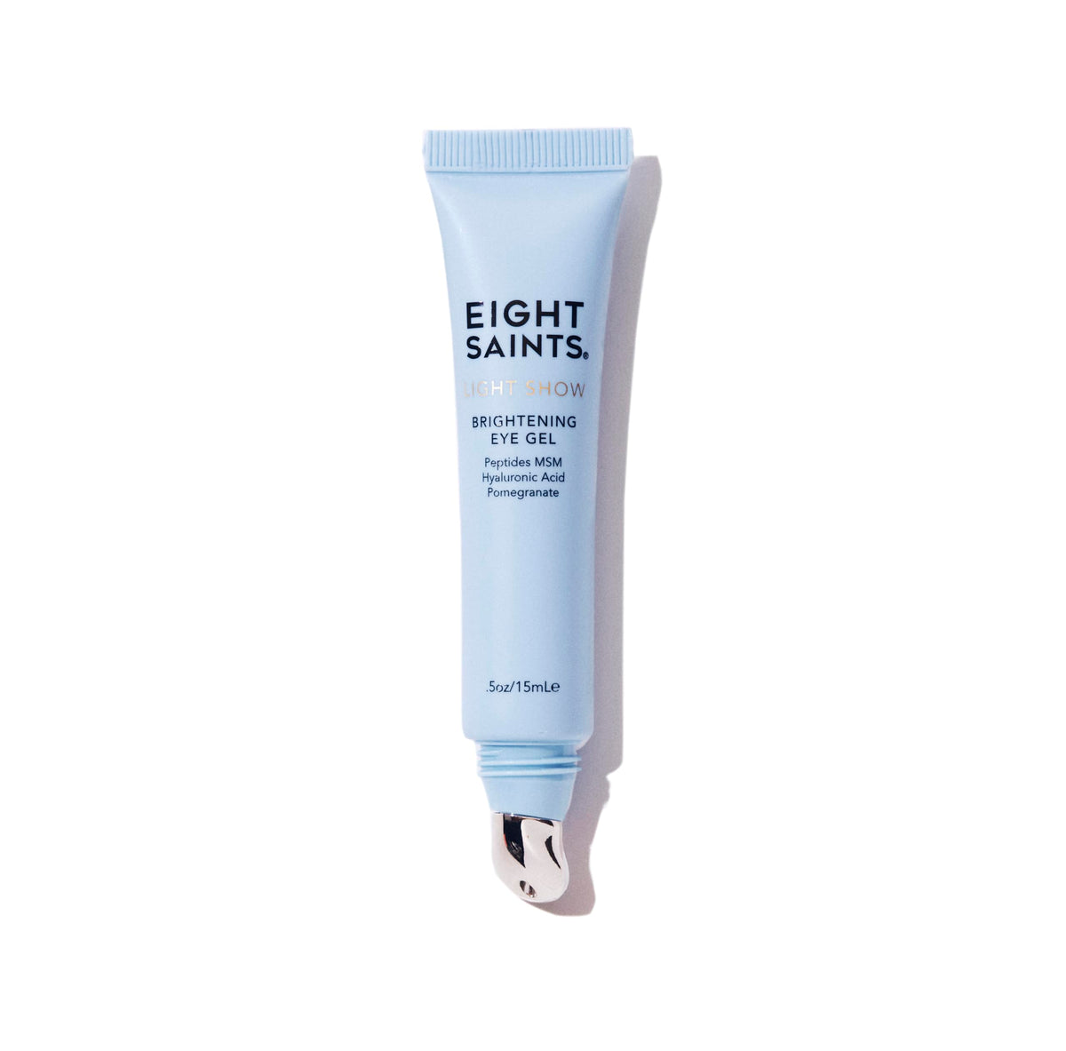 Eight Saints front packaging showing jar and branding, highlights travel-ready size