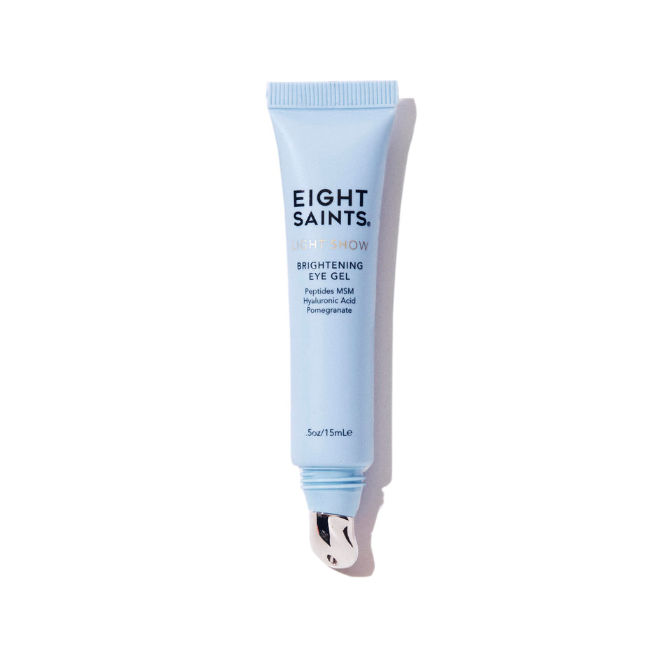 Eight Saints front packaging showing jar and branding, highlights travel-ready size