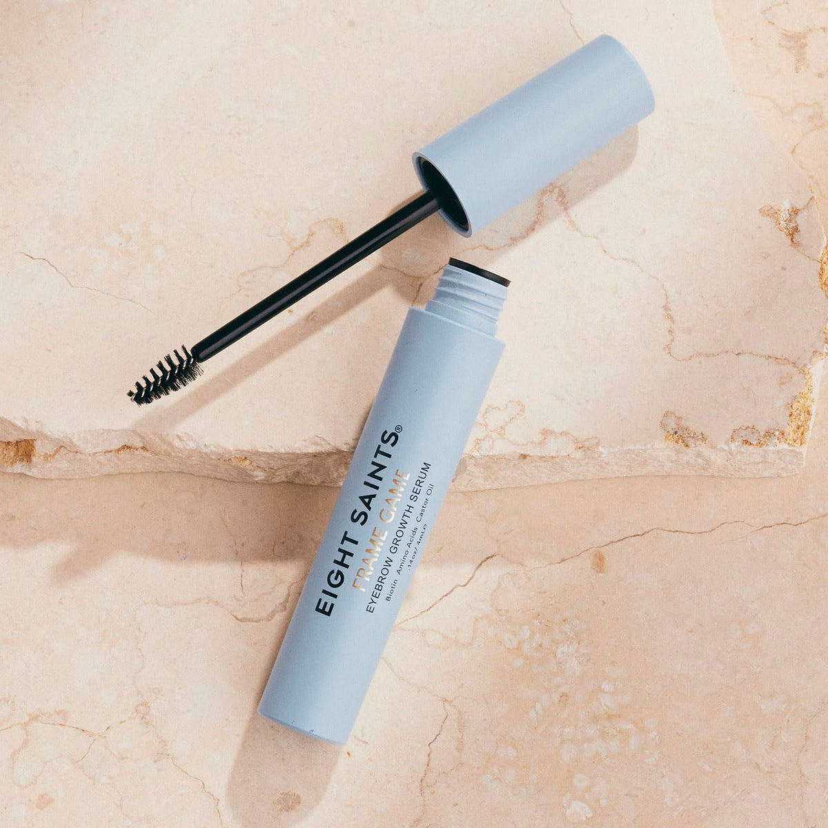 Close-up of Eight Saints serum texture highlighting smooth, non-sticky finish