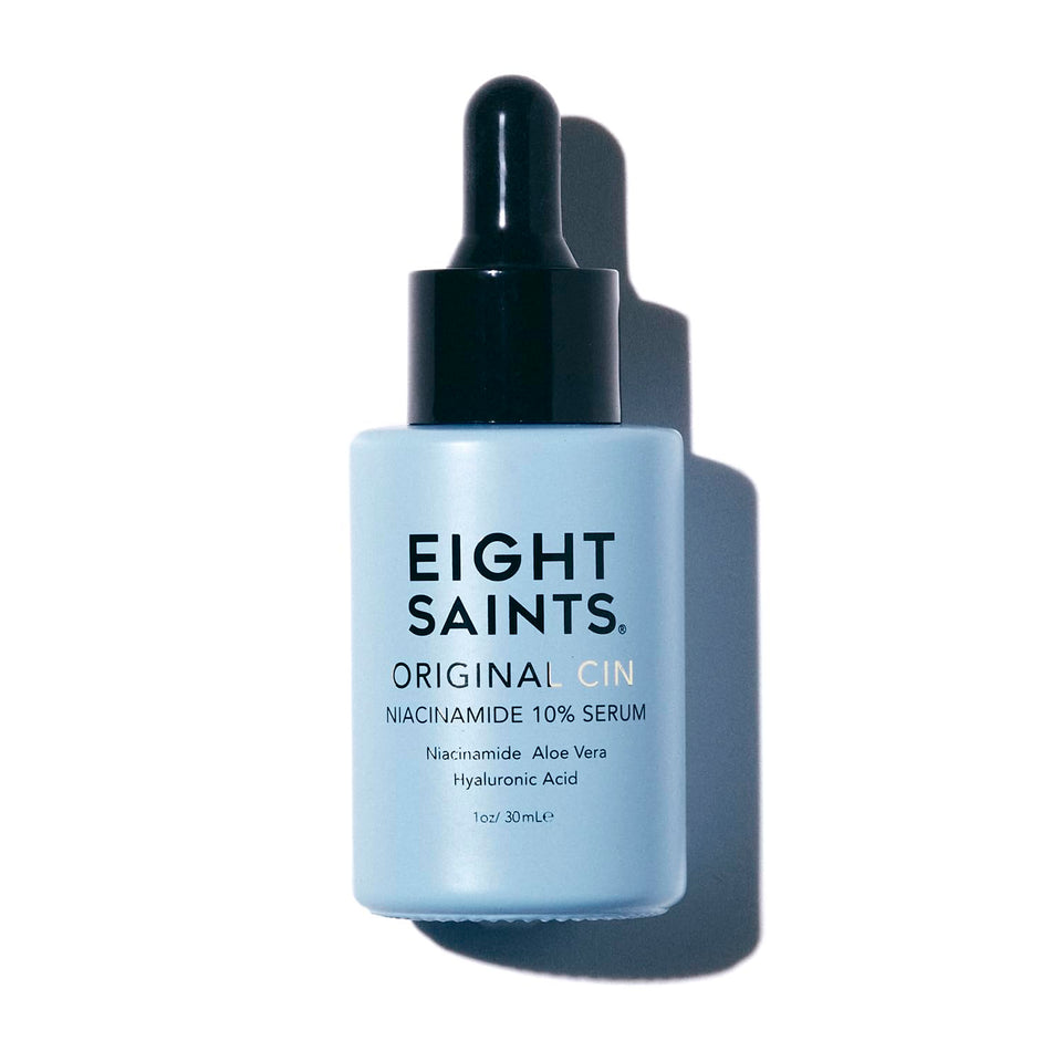 Eight Saints front packaging showing bottle and branding, clear product presentation benefit