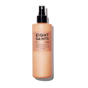 Eight Saints bottle front packaging showing coconut scent and 8 oz size for quick identification