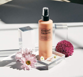 Eight Saints lotion texture on skin close-up showing lightweight, non-greasy finish