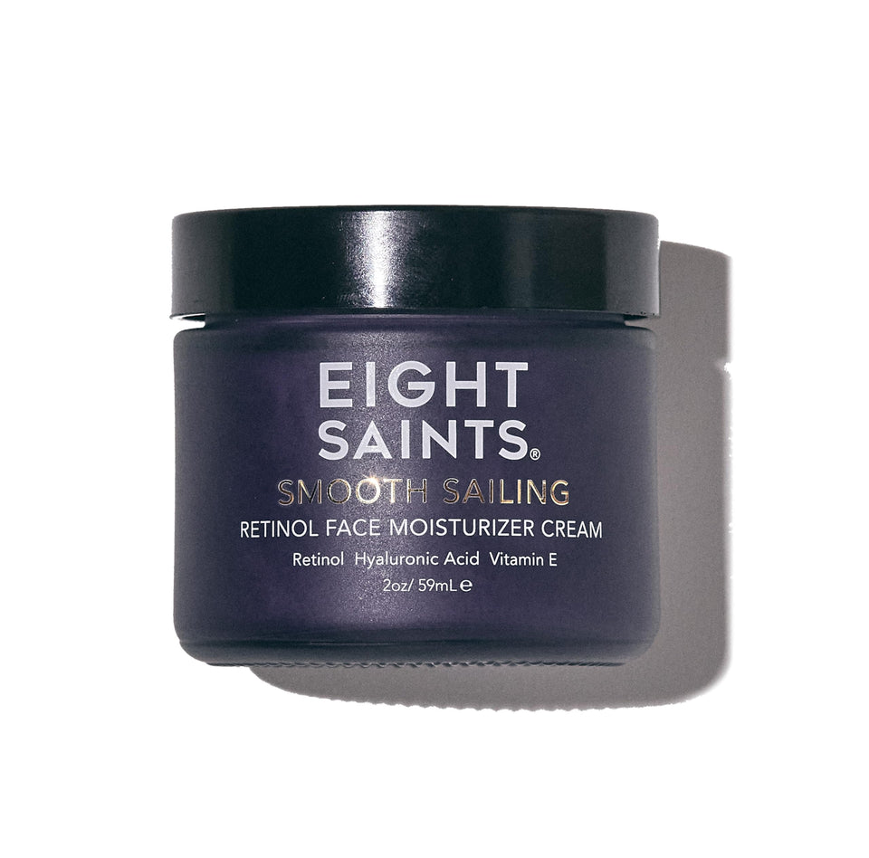 Eight Saints front packaging showing product name and 2 ounce size, clear branding benefit