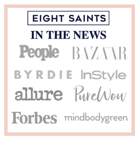 Eight Saints Soulmate placed on bathroom vanity suggesting daily routine
