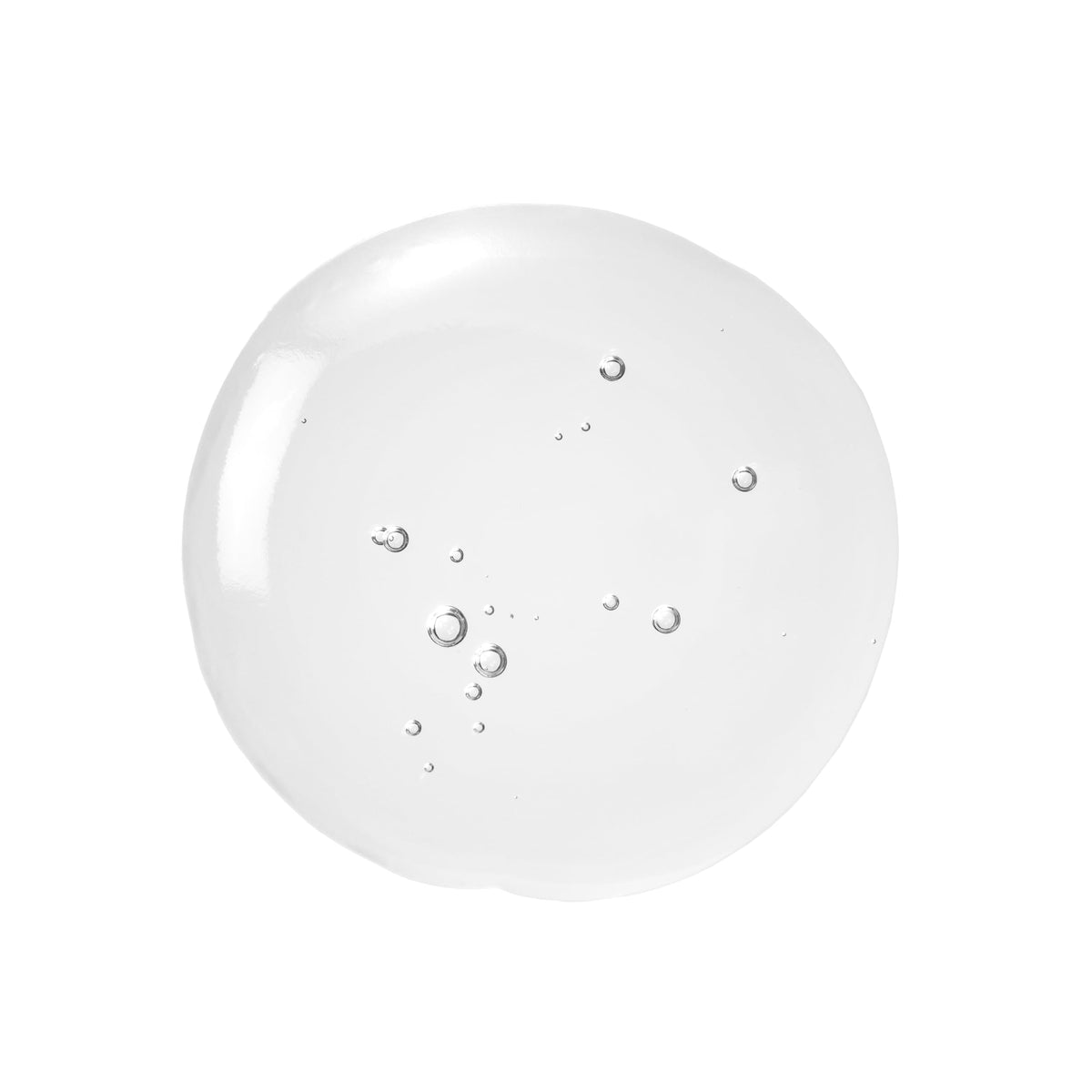 Eight Saints serum drop on skin texture close-up, highlights lightweight hydration benefit