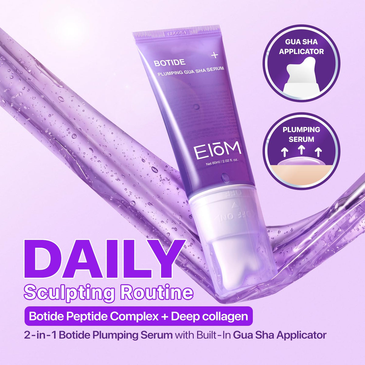 EIOM ceramic gua sha detail highlighting shape and cooling benefit for targeted sculpting