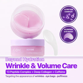EIOM Botide open jar with stacked hydrogel patches highlighting quantity and convenience