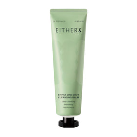 EITHER& front tube of PAPHA One-Shot cleansing balm showing label and cap for easy dispensing and travel convenience
