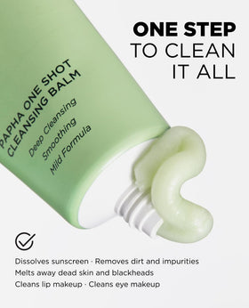 EITHER& close-up of sherbet balm texture highlighting creamy melting formula for effortless makeup breakdown